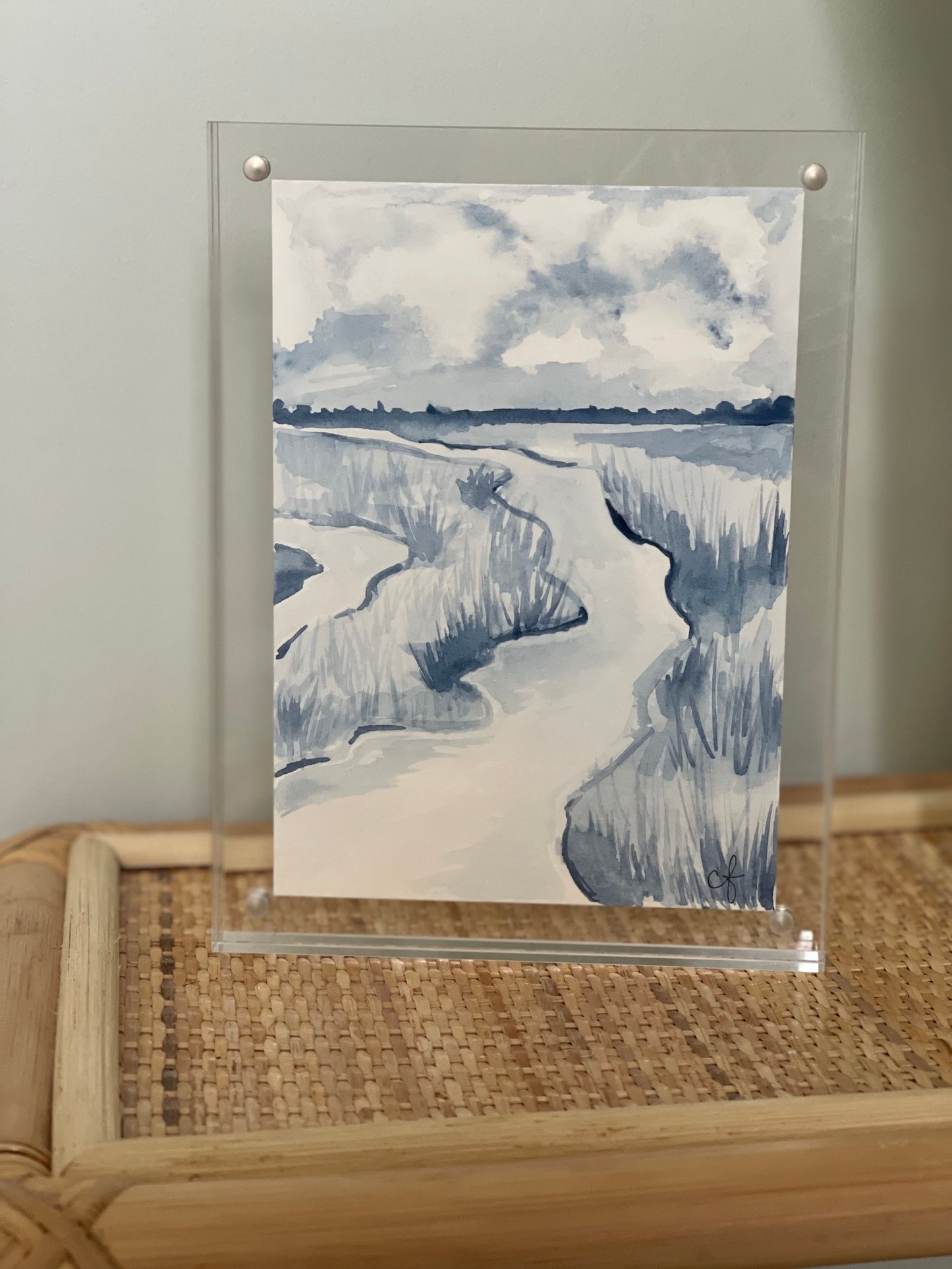 5x7 Indigo Marsh